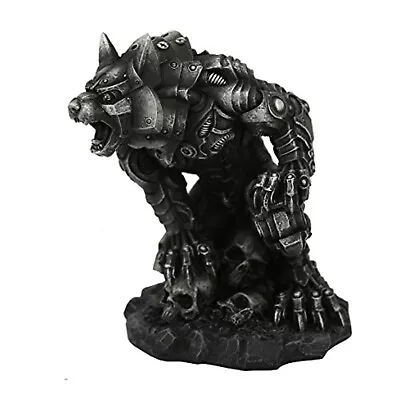 Steampunk Metal Werewolf On Skulls Figurine Steam Punk Monster Decoration New • $29.98