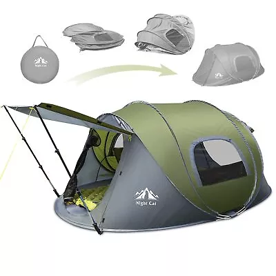 Camping 2 Man Family Large Waterproof Tent Lightweight Automatic Easy Setup Tent • $109.98