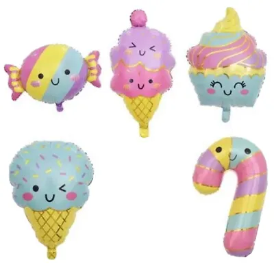 5pcs Pastel Cake Sweet Large Foil Balloon Party Decoration Ice Cream Cute Kawaii • £5.99