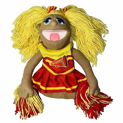 Melissa & Doug Cheerleader Hand Puppet  Blonde Pigtails PomPoms NO Stick • $16.99