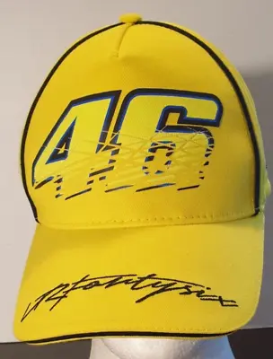 VALENTINO ROSSI VR46 The Doctor #46 MotoGP & GT Racing Cap Hat Yellow Adjustable • $14.05