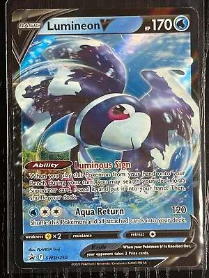 Lumineon V SWSH250 (Black Star Promo) Near Mint Pokemon TCG • $3.49