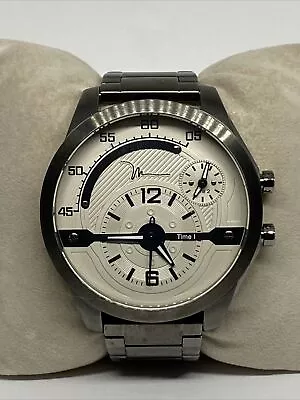 Marc Anthony FMDMA154 Men's Gray Stainless Steel Analog Dial Quartz Watch EY358 • $39.99