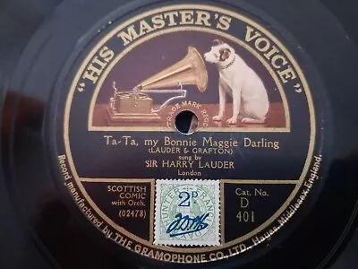 $14.68 • Buy Harry Lauder - Somebody's Waiting For Me / Ta Ta My Bonnie Maggie Darling -...
