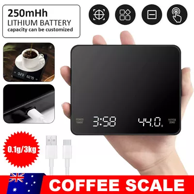 Digital LCD Scales Kitchen Coffee Scale Electronic Precision 3kg/0.1g With Timer • $18.85