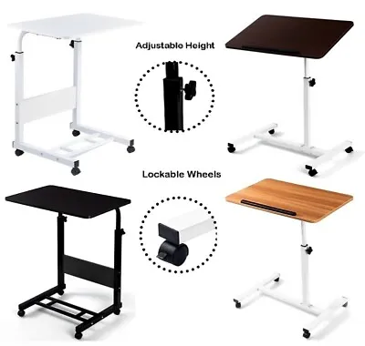 Portable Laptop Table Adjustable Computer Desk Notebook Stand Sofa Bed Trolley • £18.70