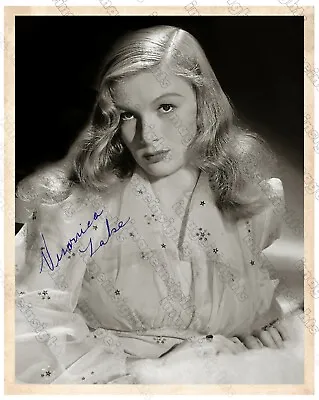 VERONICA LAKE Gorgeous Movie Star Early 8x10 Photograph With Autograph RP • $10.99
