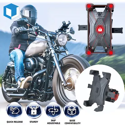 Motorcycle Bike Handlebar Mount Holder Bicycle For IPhone Samsung Cell Phone GPS • $8.99