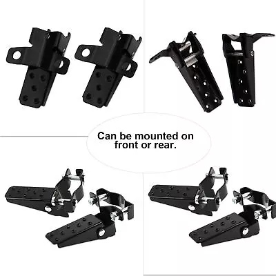 ・Foldable Footrest Foot Step Pegs Steel Pedal Black For Retro Motorcycle ATV • $15.20