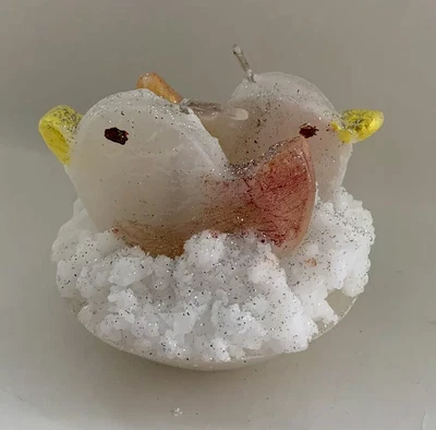 £8.99 • Buy Easter Hand Made Candle Duck And Eggs White And Yellow Set Of Two