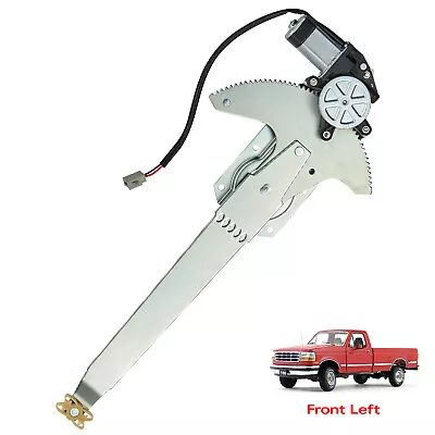 Power Window Regulator Front Left W/ Motor For Ford F150 F250 Bronco 741-674 • $31.99