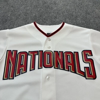 $39.99 • Buy Washington Nationals Jersey Mens Small White MLB Majestic Made In USA
