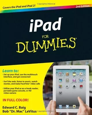 IPad For Dummies (For Dummies (Computers)) By LeVitus Bob Paperback Book The • £3.49