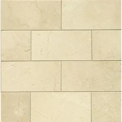 Crema Marfil Polished Marble 6  X 12  - 10 Sq/Ft -20 Pcs Total • £241.28