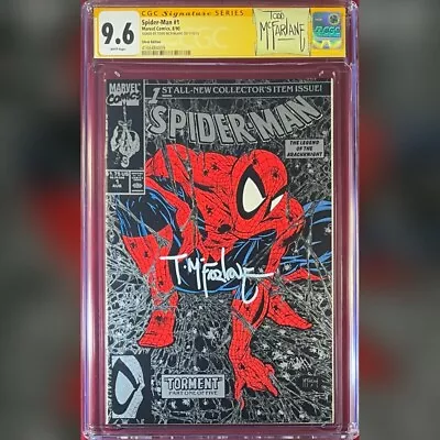 Spider-man #1 Silver Edition Cgc 9.6 Ss Signed By Todd Mcfarlane • $249.99