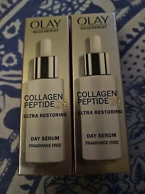 Olay Regenerist Collagen Peptide24 Day Serum ×2. • £21.66