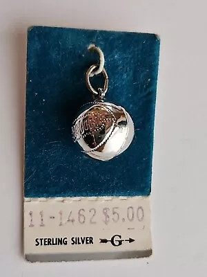 Sterling Silver Baseball Charm Bracelet Charm 3D VINTAGE! • $9.99