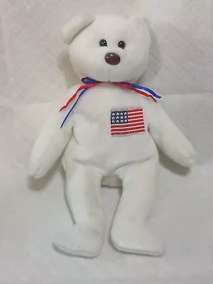 Ty Beanie  AMERICA  ™.                        The U.S.A. Bear • $10