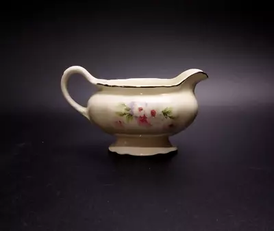 Vtg 1950 Homer Laughlin Creamer Virginia Rose 6  Chinaware Spout & Handle Floral • $11.50