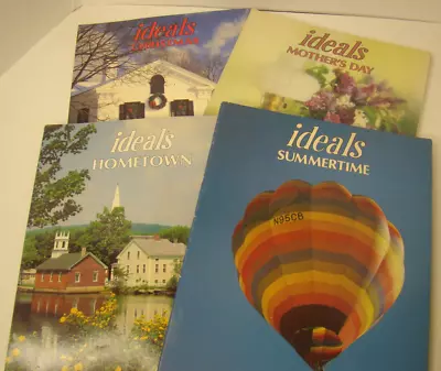 Lot Of 4 Vintage Ideals Magazines~ 2 From 1984 1 From 1986 1 From 1993 • $11.25