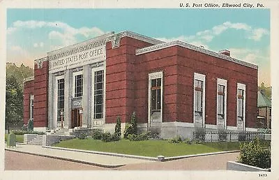 Post Office In Ellwood City PA 1950 • $2