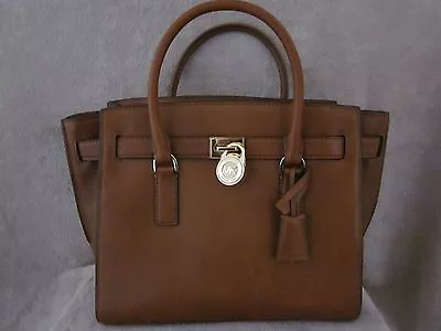 MICHAEL KORS 30F4GHXS3L Hamilton Traveler Luggage Leather Handbag Tote Purse NWT • $229.99
