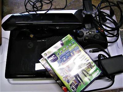 Xbox 360 E Console 320GB Hard Drive 1 Controller Kinect And 2 Games • $144.88