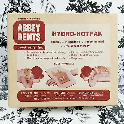 Vintage Abbey Rents Hydro-Hotpak Cervical Heat Pad For Moist Heat Neck And Back • $12