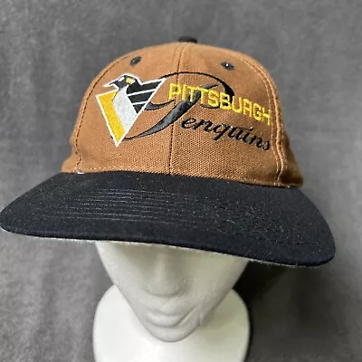 Pittsburgh Penguins Vintage 90's Logo 7 Snapback Cap Hat Adjustable • $19.99