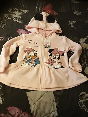 Minnie Mouse Soft Fleece Zip Up Hoodie • £6