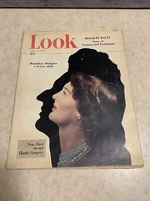 Vintage LOOK Magazine April 13 1948 Plastic Surgery / Brooklyn Dodgers • $29.99