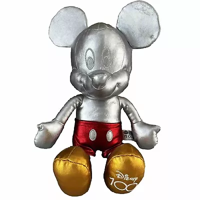 Disney 100 Years Anniversary Metalic Plush  Teddy Mickey Mouse • £12