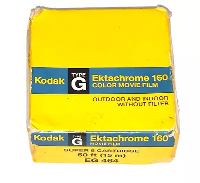 1 Kodak Ektachrome 160 Super 8 Cartridge Movie Films EG 464 Type G 08/1987 • £10.55