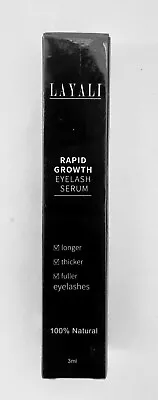 Layali Eyelash Serum - Rapid Growth Eyelash Serum - 100% Natural - Sealed 3ml • £9.99