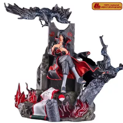 $23.99 • Buy Anime Naruto Shippuden Akatsuki Uchiha Itachi Throne Crow Figure Statue Toy Gift