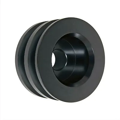 $21.99 • Buy Black Steel Double V Groove Alternator Pulley 2-1/2 Inch 2.5  OD V-Belt GM Ford