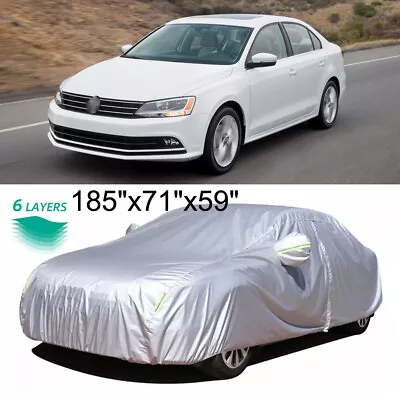 Car Cover Outdoor Waterproof Sun Snow Rain UV Resistant For VW Volkswagen Jetta • $65.55