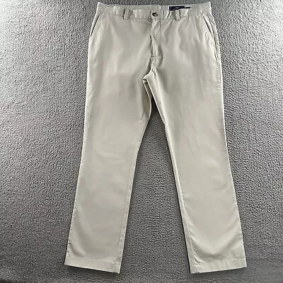 Vineyard Vines Mens Pants Beige Size 38x32 Breaker Pant Straight Cotton Blend • $24.49