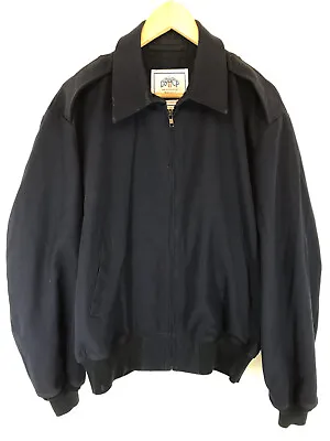 DSCP WINGS MILITARY BOMBER JACKET Dark Navy Blue SIZE 46S • $23.99