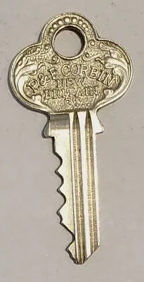 Vintage P&F Corbin New Britain CT (no #) Brass Key • $3