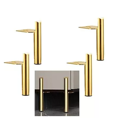 3 Inch Furniture Legs Gold Coffee Table Feet Midcentury Metal Furniture Leg For  • $36.45