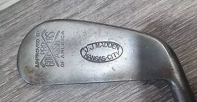 Antique Vintage P.G.A. John J. Madden Indian Hills Hickory Wood Shaft Golf Club • $49