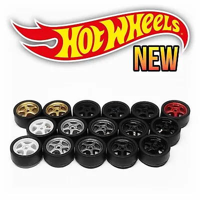 1/64 Scale REGAMASTER EVO 5 SPOKE Real Rider Wheels Rims Tires Set Hot Wheels • $6.99