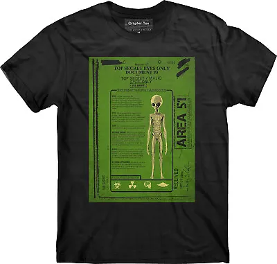 Area 51 T-shirt Alien Anatomy T-shirt Property Of Area 51 Nevada Alien UFO • $15.99