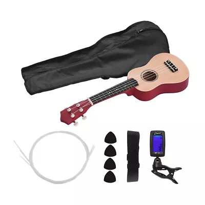 21 Inch Colored Acoustic Soprano Ukulele Ukelele Uke Kit Basswood With C2G1 • $64.49