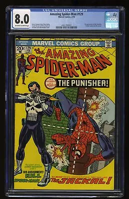 Amazing Spider-Man #129 CGC VF 8.0 1st Appearance Of Punisher! Marvel 1974 • $2079