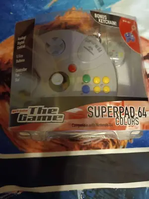 Super Pad 64 N64 Colors New In Package With Bonus Keychain LOOK AT THE VIDEO !! • $33.79