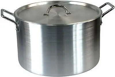 £79.99 • Buy 18  Large Aluminium Cooking Saucepan Stock Stew Soup Casserole Catering Pan Pot