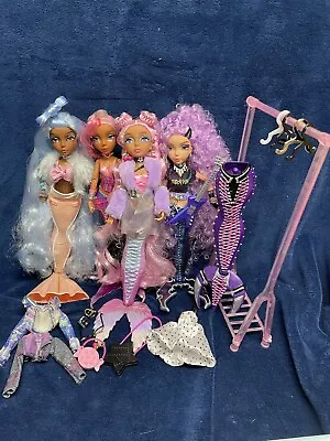 Mermaze Mermaidz 4 Doll Lot With Accessories Mermaids MGA • $28