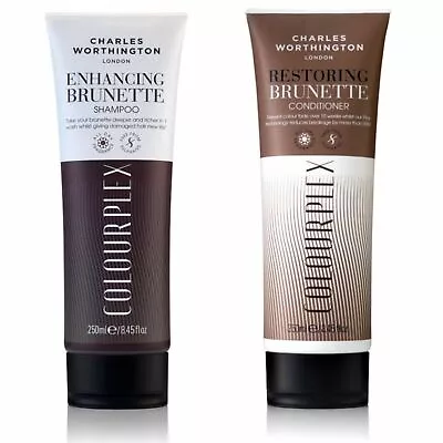 Charles Worthington ColourPlex Brunette Enhancing Shampoo Restoring Conditioner  • £14.49